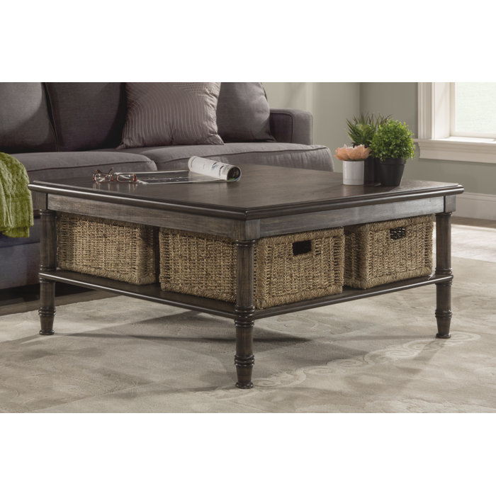 Holst Coffee Table With Baskets Holst Coffee Table With Baskets