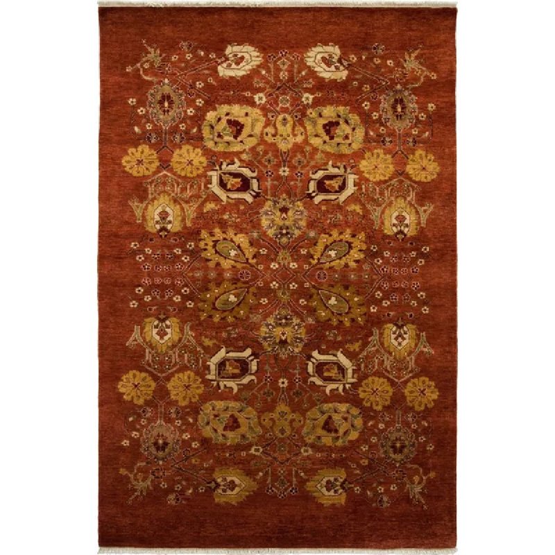 Solo Rugs Traditional One Of A Kind Hand Knotted Wool Area Rug Hand Knotted Wool Area Rug