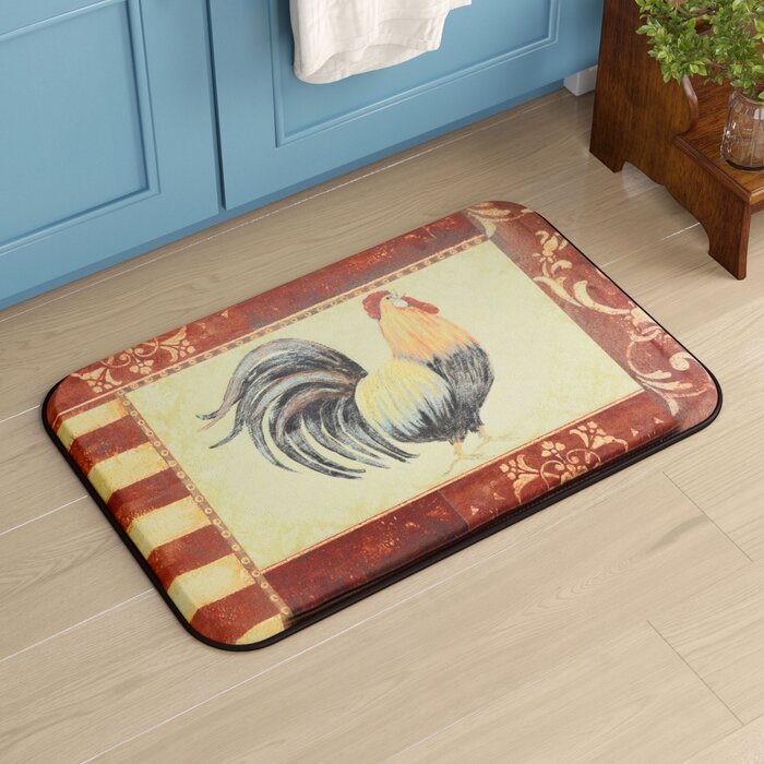 August Grove Greg Oversized Rooster Kitchen Mat Reviews Wayfair Ca