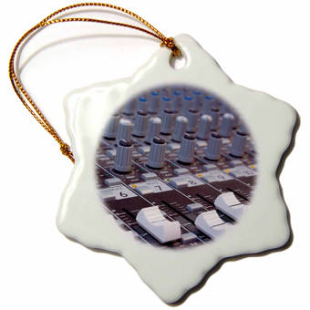 The Holiday Aisle Audio Mixer Board Mixing Engineer Snowflake Holiday Shaped Ornament Wayfair