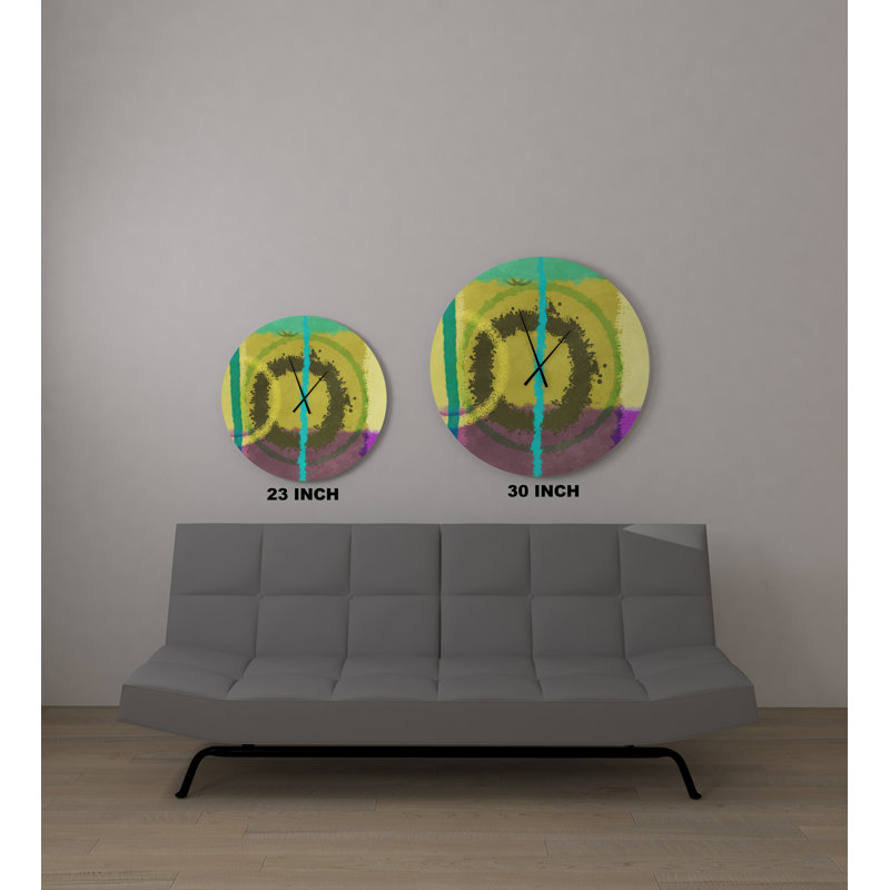 East Urban Home Oversized Sela Wall Clock Wayfair