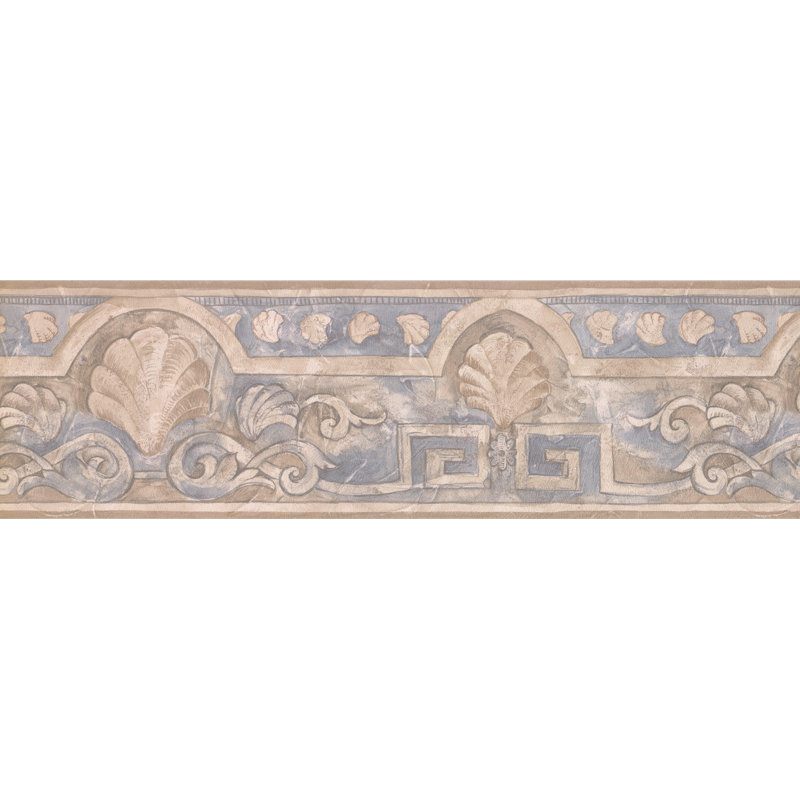 Highland Dunes Dunkirk Seashells Abstract Damask 15 L X 7 W