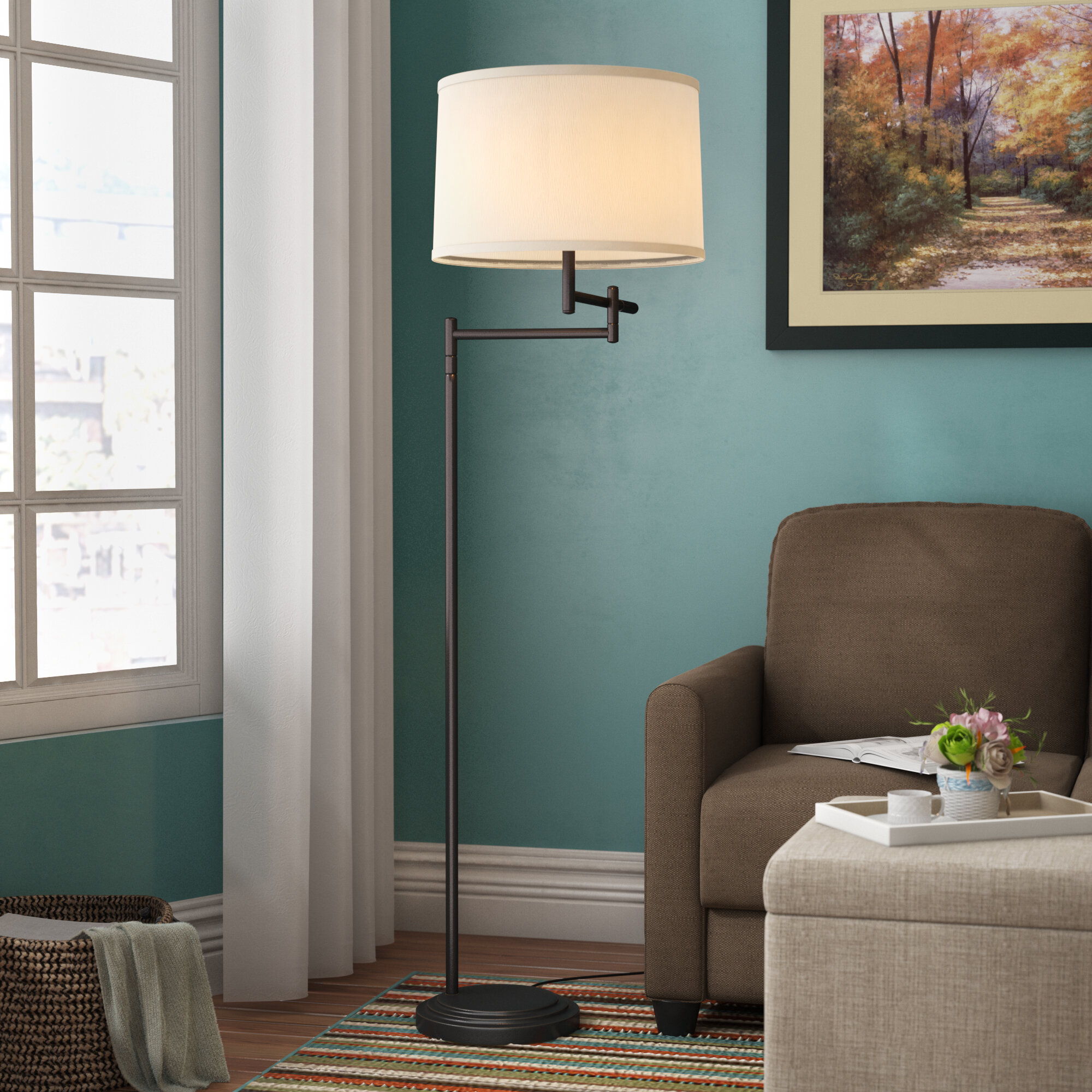 Lilo 59 5 Swing Arm Floor Lamp