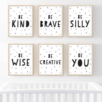 Harriet Bee Dedmond Be Kind Brave Silly Wise Creative You 6 Piece