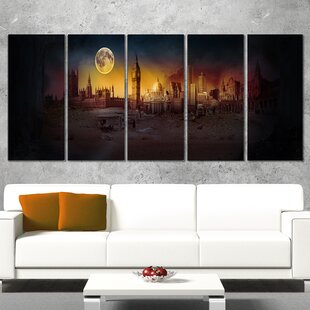 ArtWall Lindsey Janichs Swuahs Players 4 Piece Floater Framed Canvas Set 36 by 48 