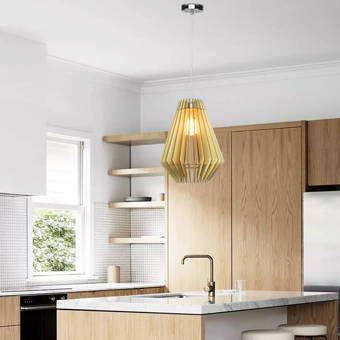 Brayden Studio Tino 1 Light Unique Statement Geometric Pendant Wayfair