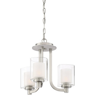 Go to store & view more images Moreland 3-Light Shaded Chandelier by Latitude Run