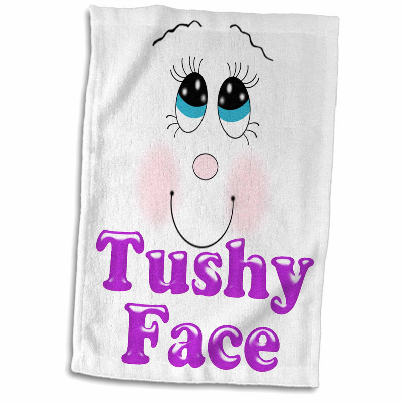3drose Cute And Funny Tushy Face Design Hand Towel Wayfair
