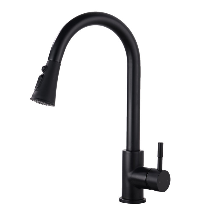 Maxwell Hesser Pull Down Single Handle Kitchen Faucet Reviews Wayfair
