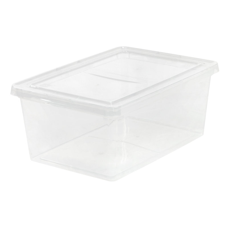 IRIS 17 qt Clear Plastic Storage Totes & Reviews Wayfair