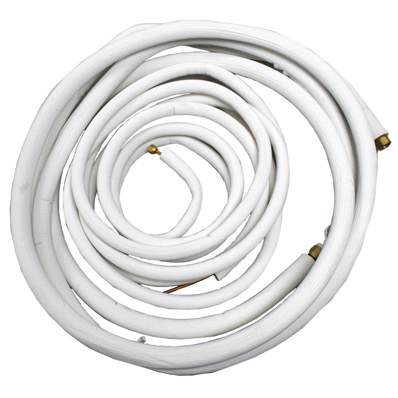 1/4" & 1/2" 25' Long Insulated Copper Line 2 Piece Set for 12000BTU Mini Split