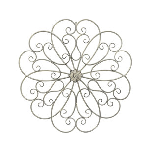 Scroll Metal Wall Art Wayfair Fl Scroll Metal Wall Décor