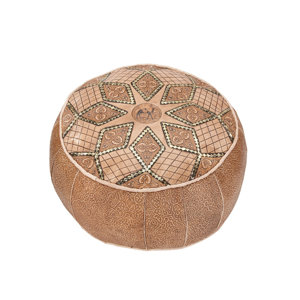 Pouf Randi aus Leder von Caracella