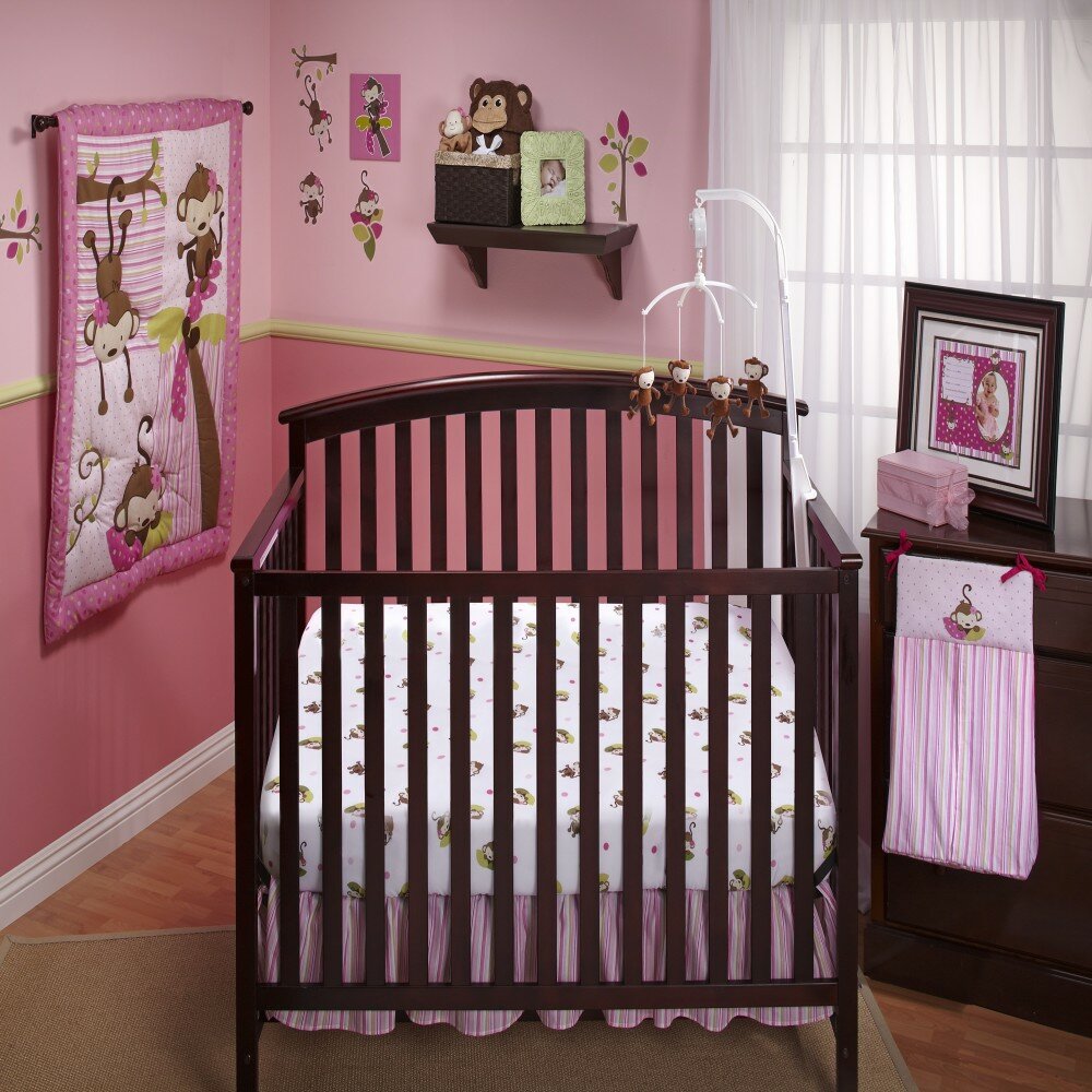 Harriet Bee Helga Pink 10 Piece Crib Bedding Set Reviews Wayfair