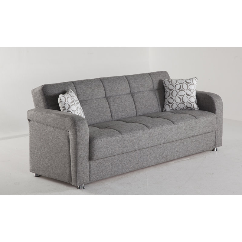 Red Barrel Studio Segolene Microfiber Microsuede 89 Square Arm Red Barrel Studio Segolene Microfiber