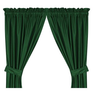 Window Treatment set Solid Semi-Sheer Rod pocket Curtain Panel (Set of 2)
