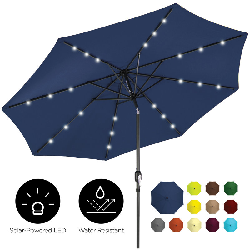 10 ft lighted patio umbrella