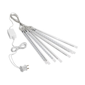 Electric Powered Meteor Christmas Holiday 36 LED Light String Flashing Light (Set of 8)