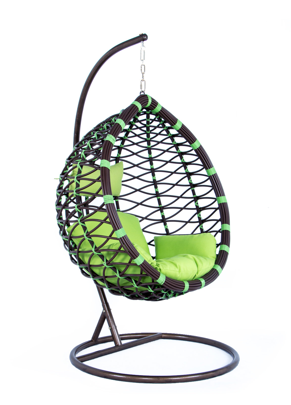 Bayou Breeze Schwartz Wicker Hanging Egg Swing Chair with Stand 