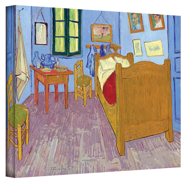 Artwall The Bedroom By Vincent Van Gogh Painting Print On Canvas