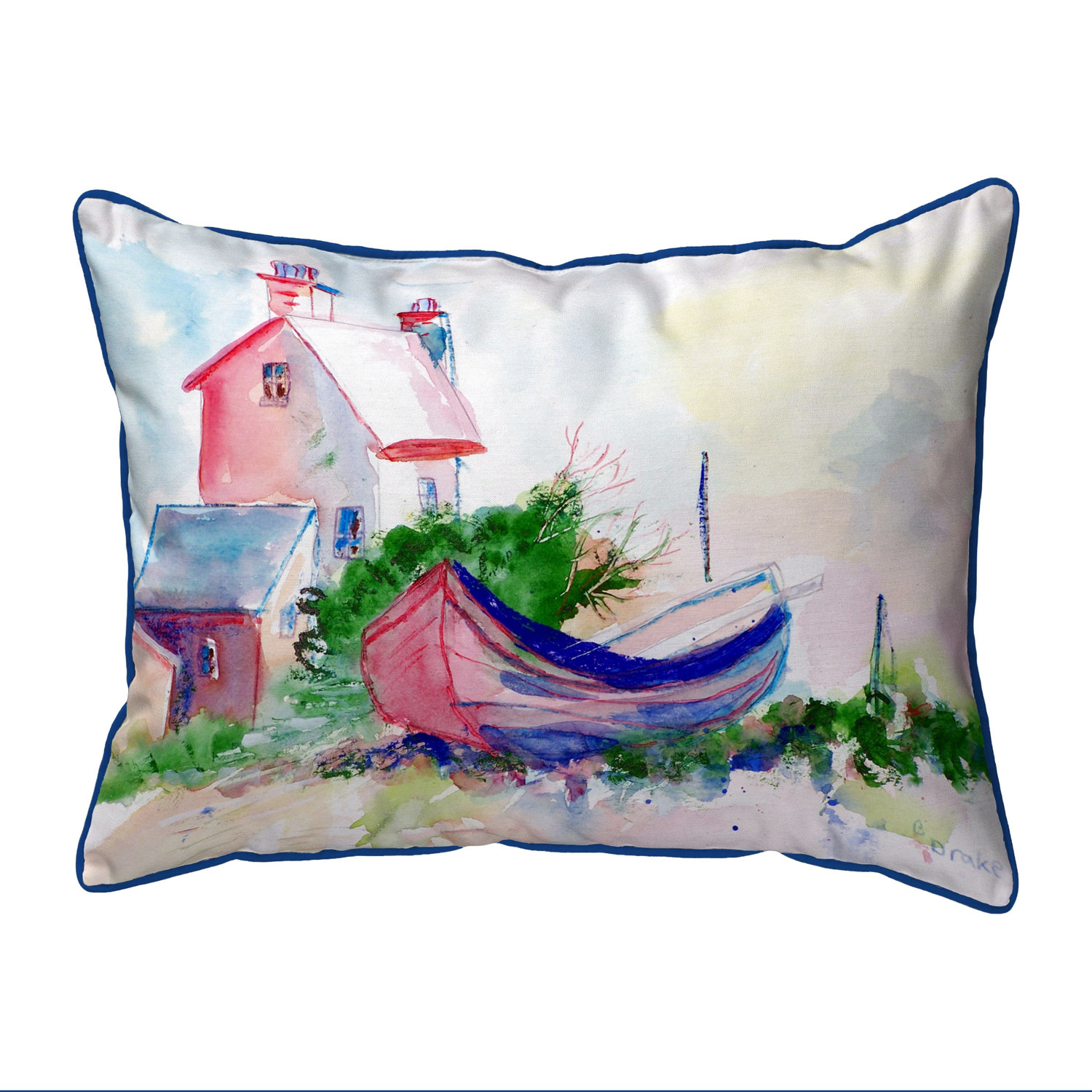 Betsy Drake Interiors House And Boat 24 Indoor Outdoor Lumbar