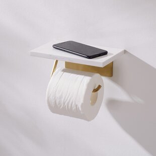 Details about   Toilet Paper Holder  Wall Mounted Rack Paper Holder With Magnet Adjustable 