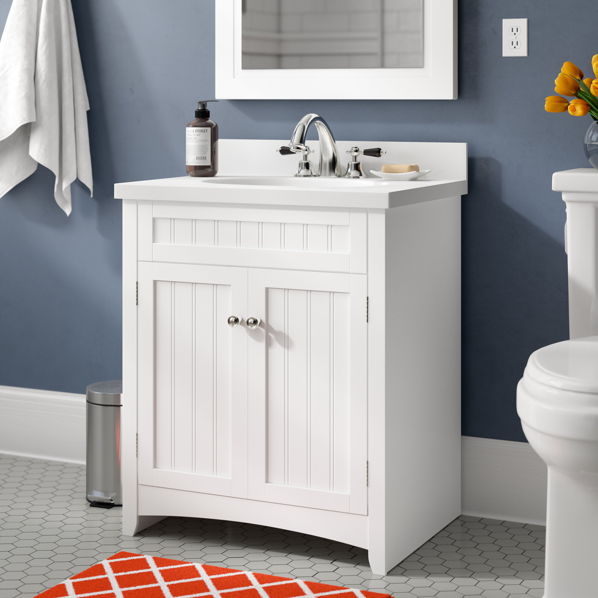 Winston Porter Sorens 25 Single Bathroom Vanity Set Reviews Wayfair