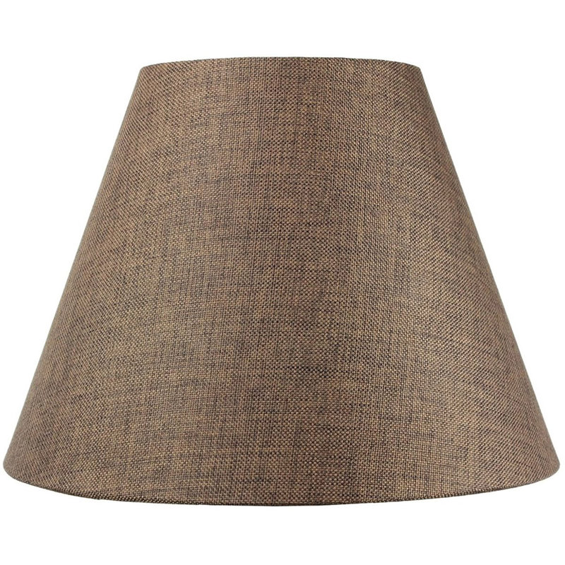 Winston Porter 12 H X 16 W Linen Bell Lamp Shade Uno In Chocolate Wayfair