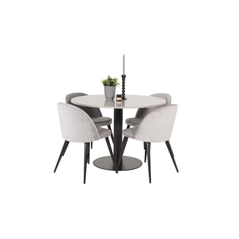 Canora Grey Withernsea Dining Set with 4 Chairs Wayfair.co.uk