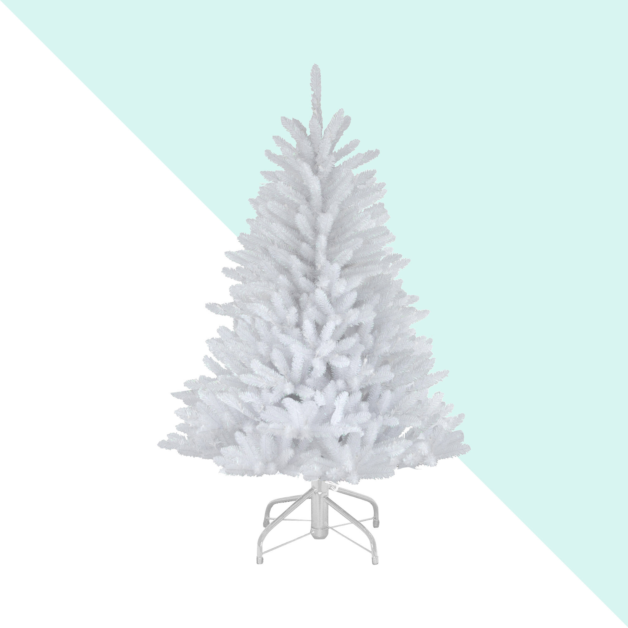 Hashtag Home Dunhill Fir White Fir Artificial Christmas Tree & Reviews