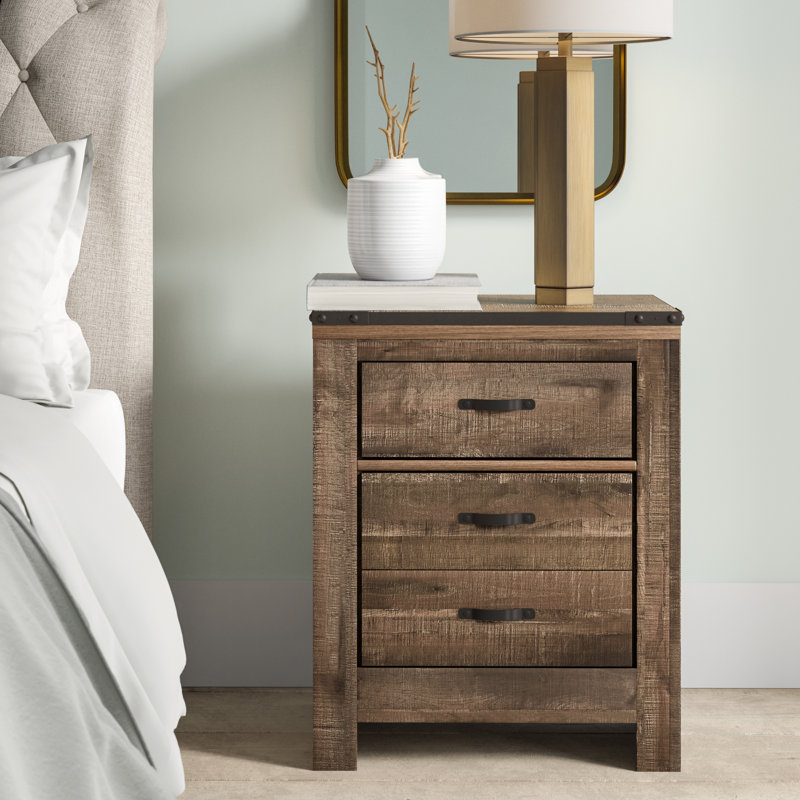 Three Posts Baby Kids 2 Drawer Nightstand Reviews Wayfair