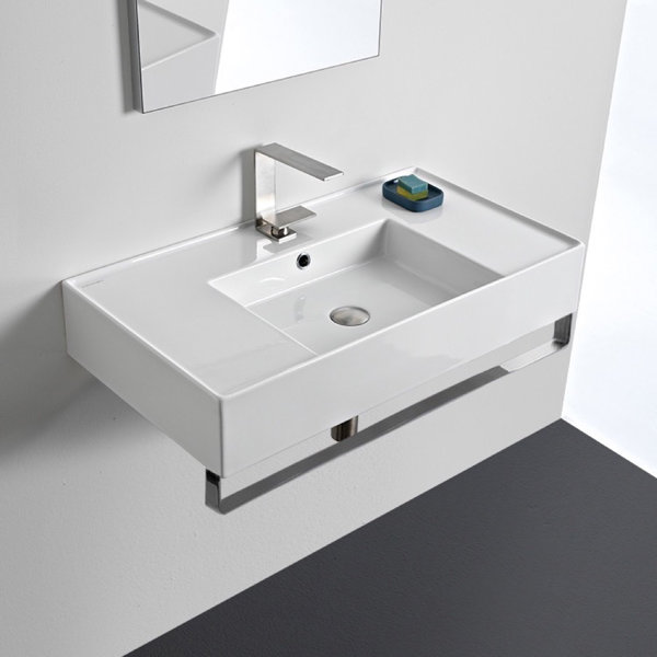 Bathroom Fixtures Clickbasin Wall Hung Large Corner Basin 660mm