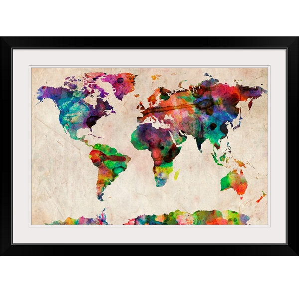 Great Big Canvas World Maps By Michael Tompsett Graphic Art Print