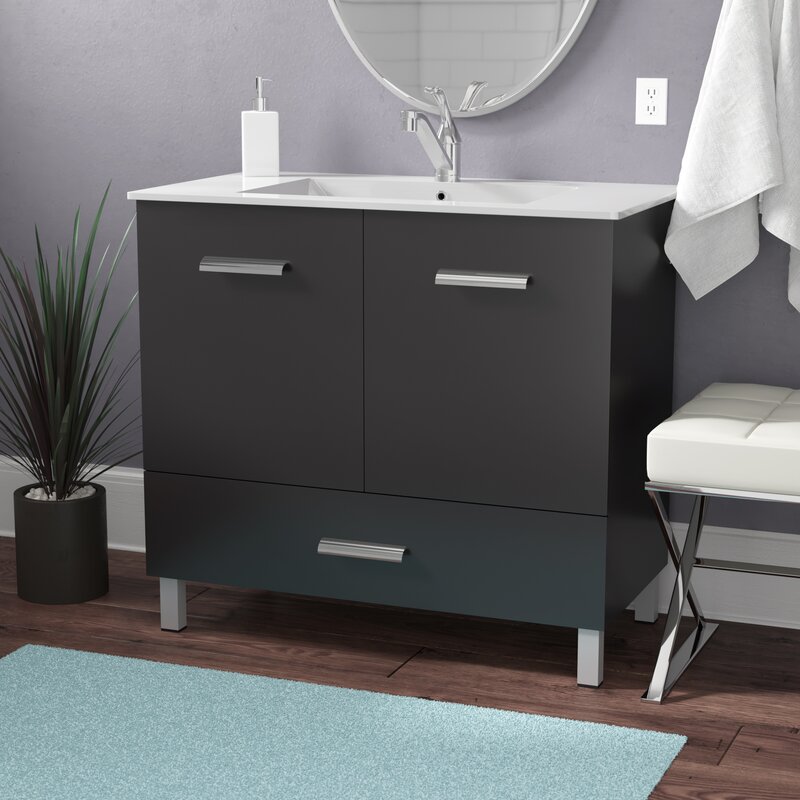 Wade Logan Kasen 35 Single Bathroom Vanity Set Reviews Wayfair