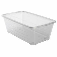 sterilite clearview 27 quart clear latching storage tote