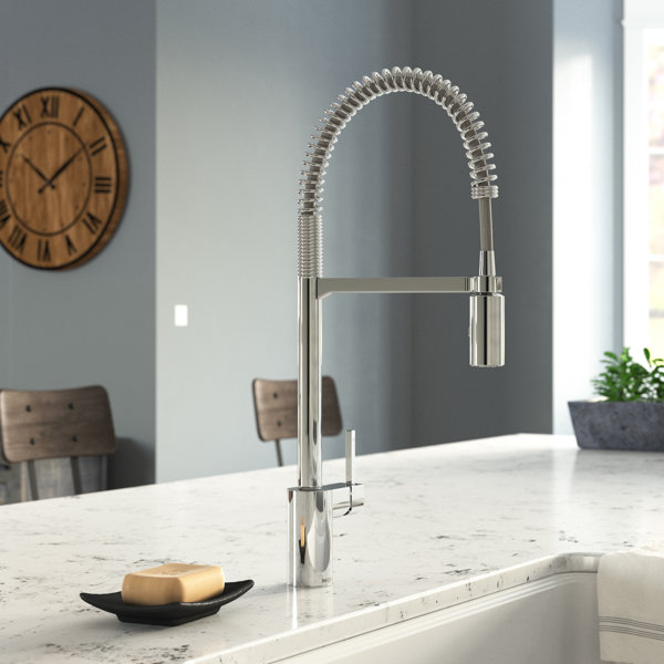 Shop Align Pull Down Single Handle Kitchen Faucet with Duralock from Wayfair on Openhaus