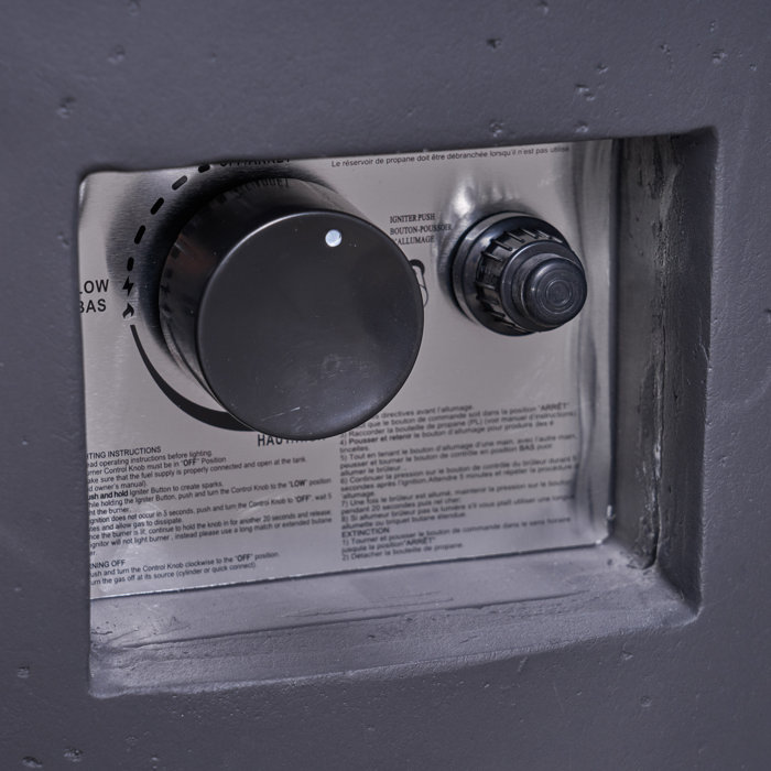 Latitude Run Table De Foyer D Exterieur Au Gaz Propane En Beton