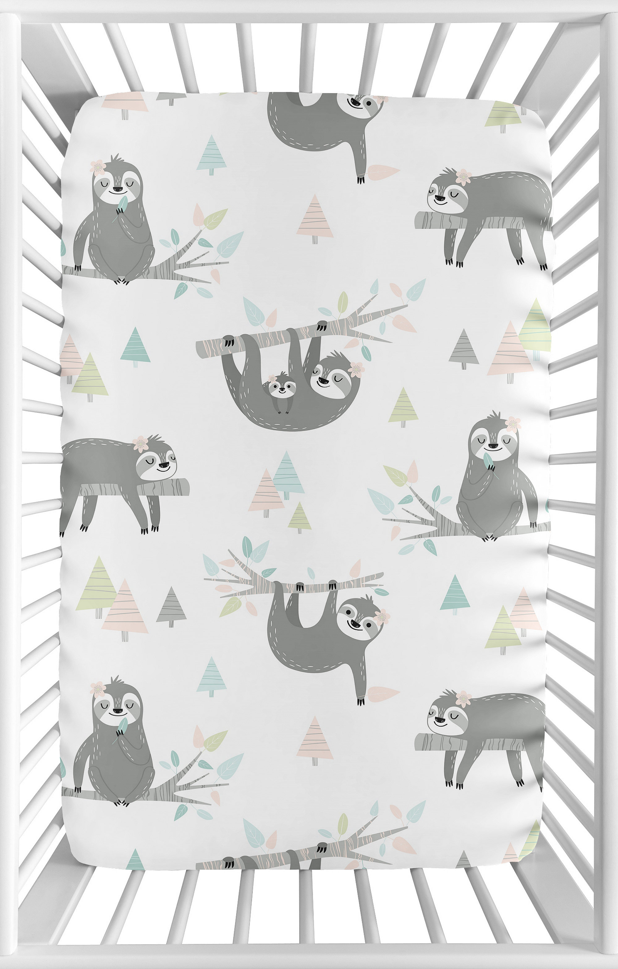 sloth crib sets