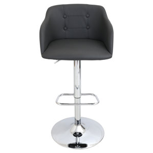 Duerr Adjustable Height Swivel Bar Stool by Bray..