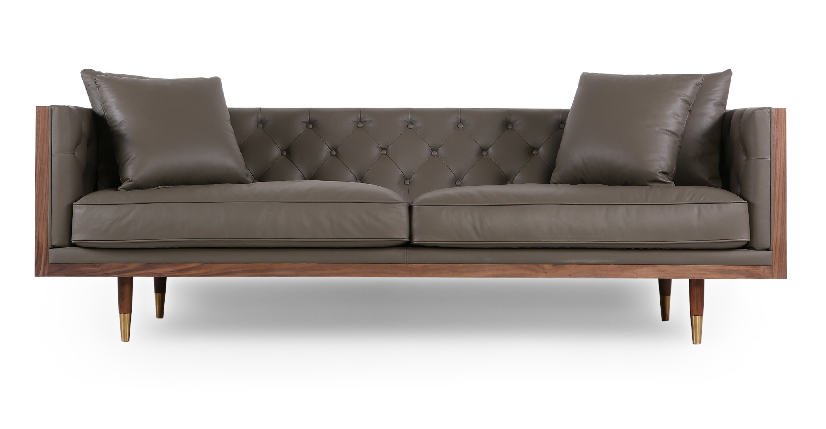 AllModern Franklin Leather Sofa & Reviews | Wayfair
