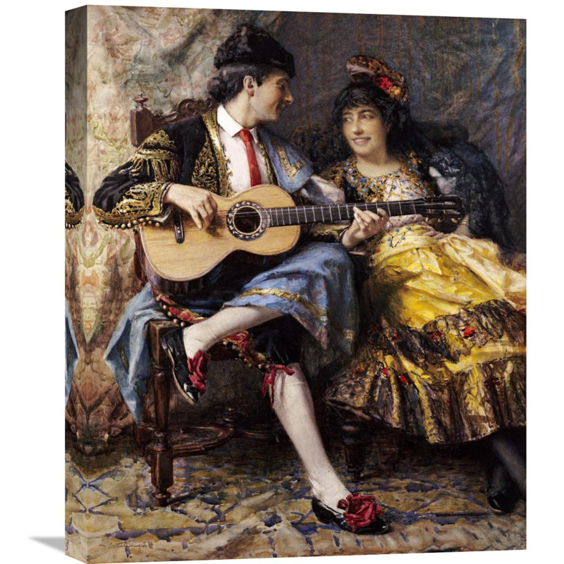 Global Gallery A Spanish Singer And His Lady By Arthur Alfred
