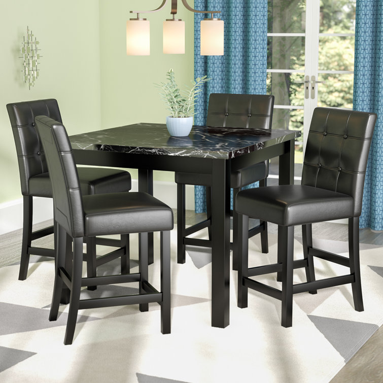 Darby Home Co Sison 4 Person Counter Height Dining Set Reviews Wayfair