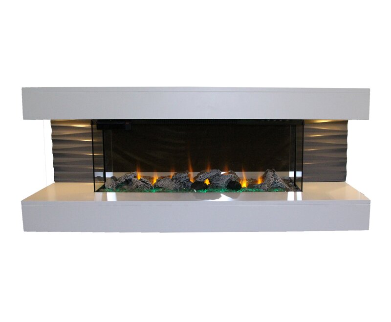 Orren Ellis Lorenza Wall Mounted Electric Fireplace Reviews