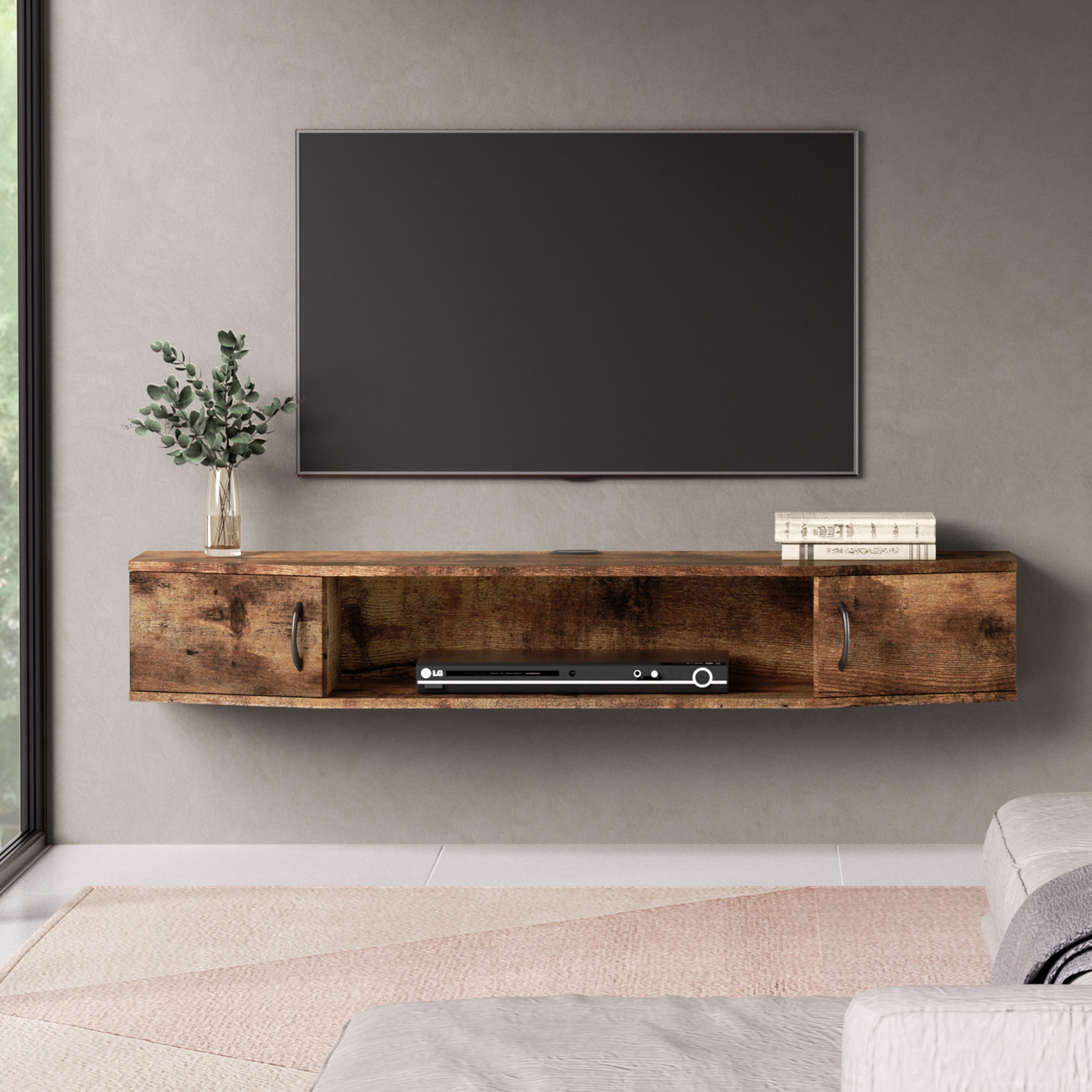 Ebern Designs Rether 43 31 Media Console Reviews Wayfair