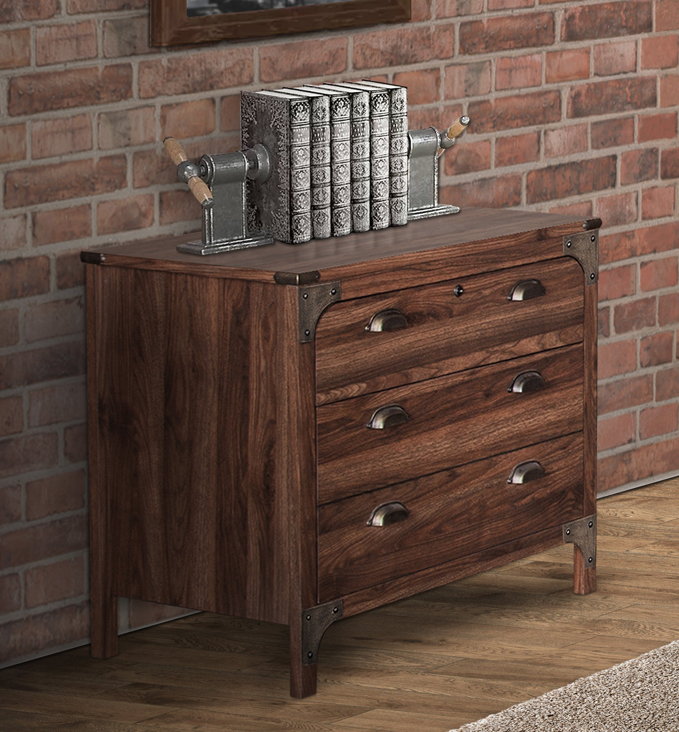 Longshore Tides Ragnar 3 Drawer Lateral Filing Cabinet Wayfair