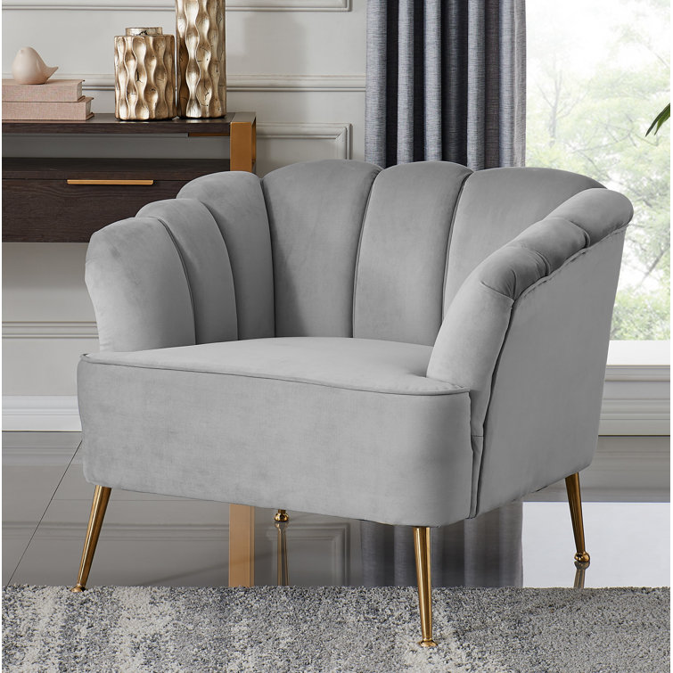 Wayfair grey velvet chair Outlet