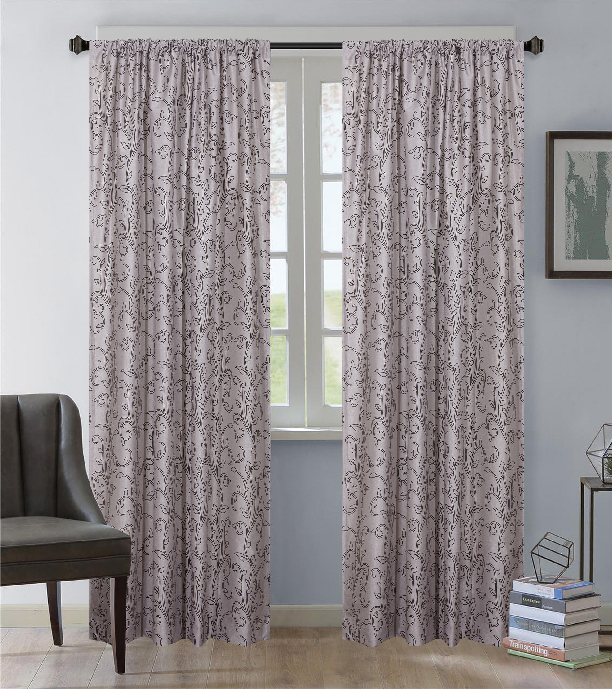 Ophelia Co Jayda Riley Paisley Rod Pocket Semi Sheer Curtains Reviews Wayfair