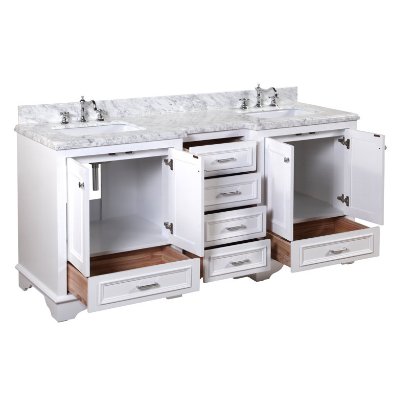 KBC Nantucket 72" Double Bathroom Vanity Set & Reviews Wayfair