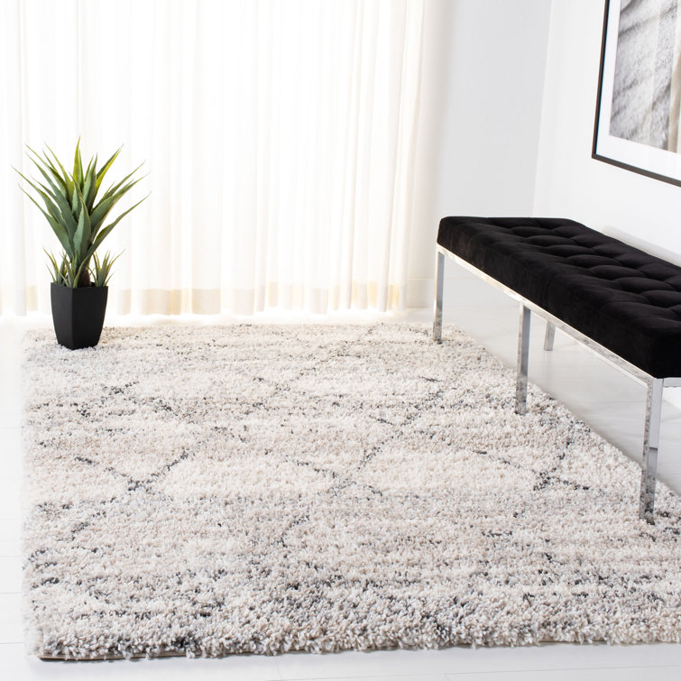 Sand & Stable Mari Geometric Gray/Ivory Area Rug & Reviews Wayfair