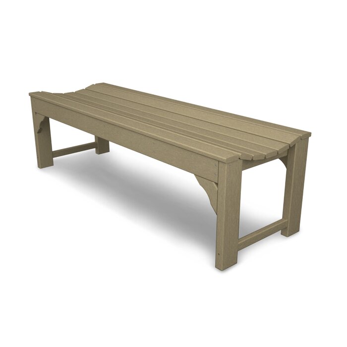 POLYWOOD® Traditional Garden Backless Bench & Reviews | Wayfair